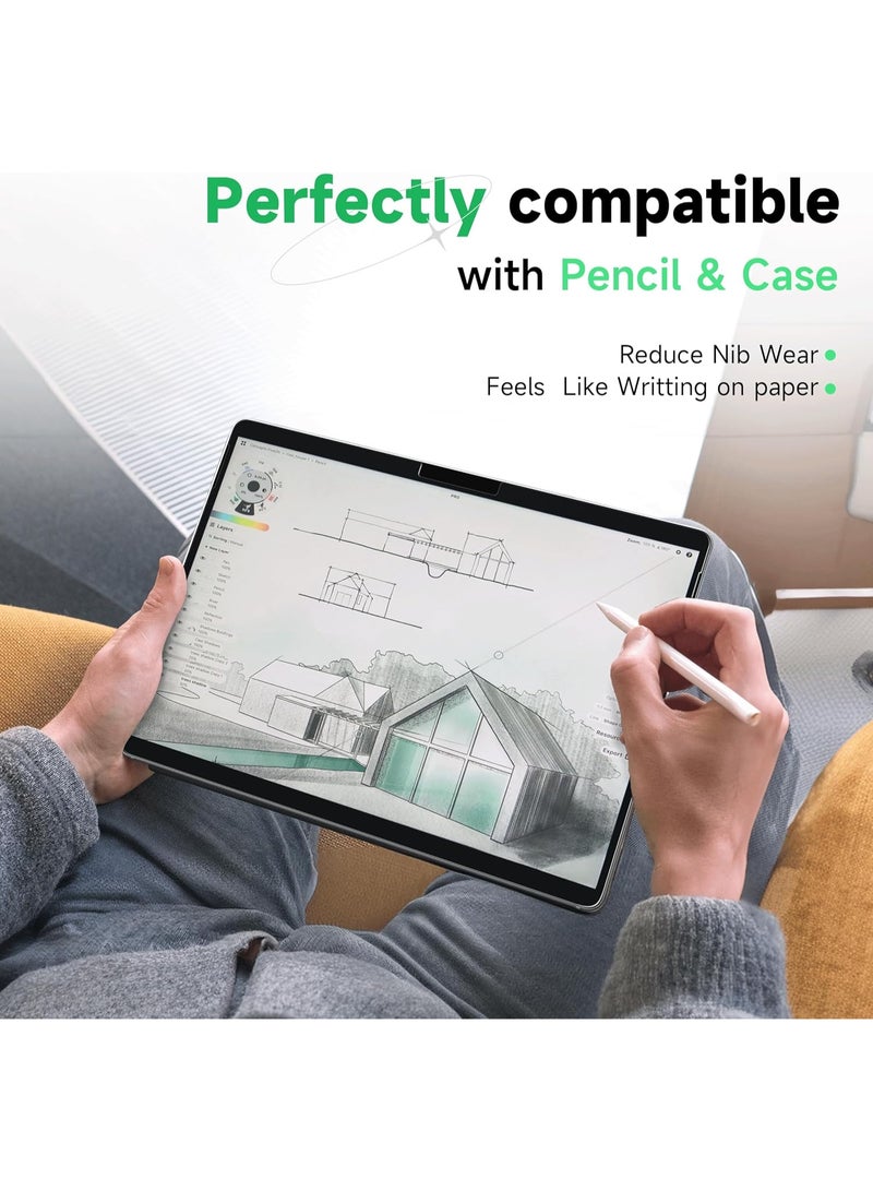 2 Pack Paperfeel Screen Protector Compatible with Surface Pro 11 2024/10/9/8/X (13 Inch), Matte PET Film for Natural Writing, Anti-Glare, Anti-Scratch, Easy Installation - Image 5